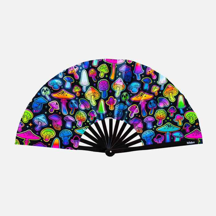 UV Hand Fan MUSHROOMS