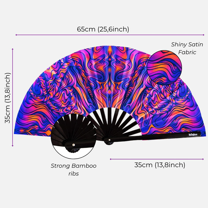 UV Hand Fan WAVES