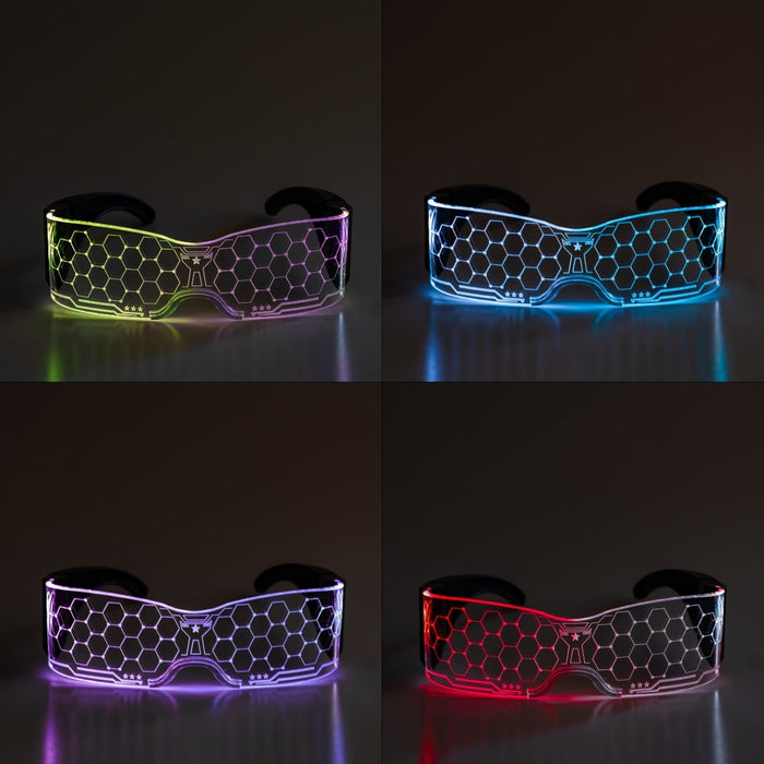 LED Honeycomb Glasses
