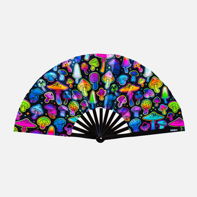 UV Hand Fan MUSHROOMS