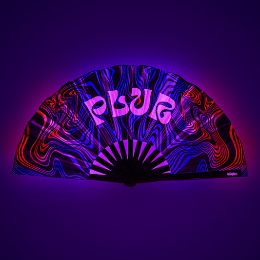 UV Hand Fan PLUR